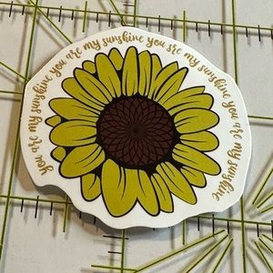 •Brand New• Sunflower Aesthetic Waterproof Sticker